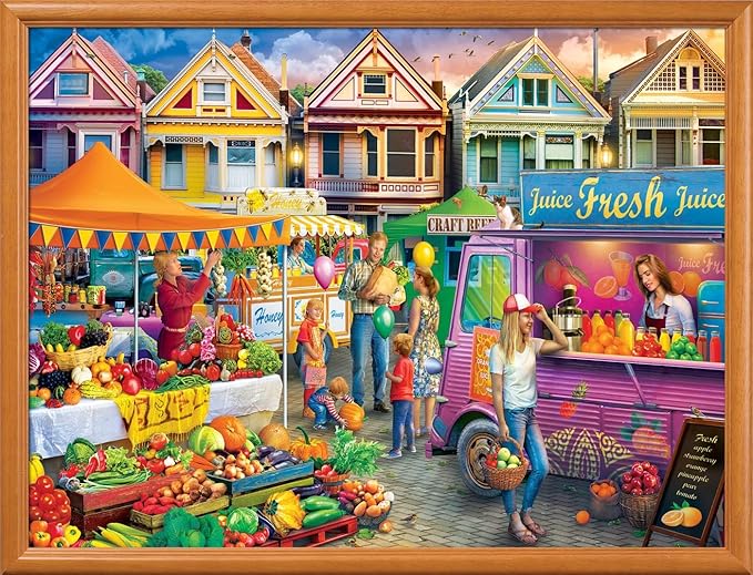 MasterPieces 750 Piece Jigsaw Puzzle for Adults, Family, Or Youth - Weekend Market - 18"x24"