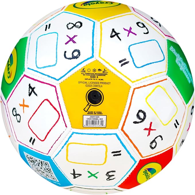 Crayola Official Soccer Ball - Unisex Kids - Multiplication Box Size 5