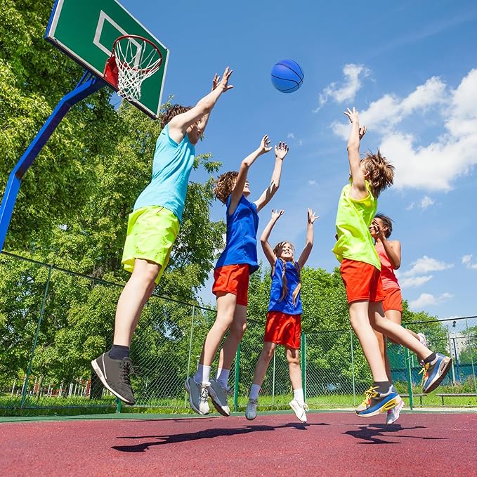 15Pcs 6" Mini Basketball Balls Bulk Small Basketball Set, PVC Small Basketballs for Over The Door Hoop Games Party Favors Indoor Outdoor Play Adults Kids Pool Beach Colorful