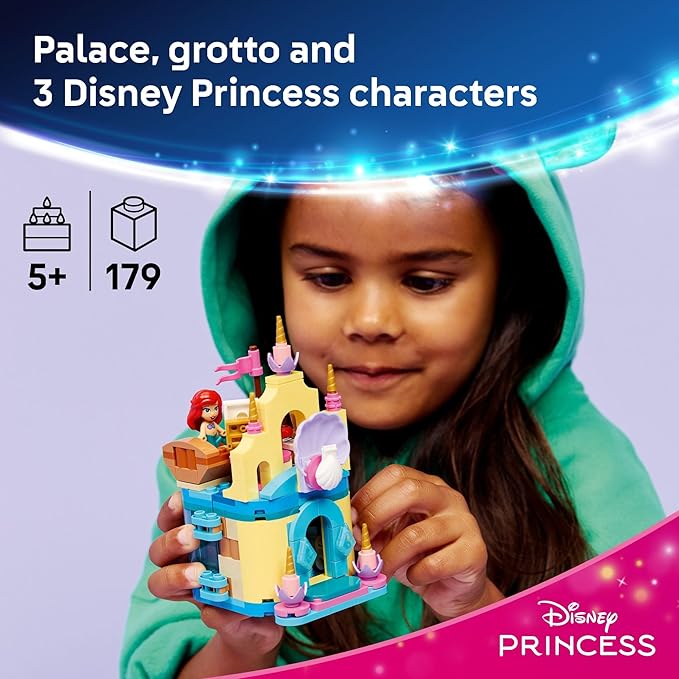 LEGO Disney Princess Ariel's Magical Mini Palace Building Toy - Little Mermaid Toys & Playset for Girls & Boys, Ages 5+ - Disney Gifts for Kids - 43285