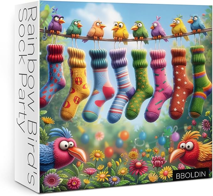Colorful Birds Garden Puzzles for Adults 1000 Pieces, Flower Nature Jigsaw Puzzles, Cute Scene Art Puzzles