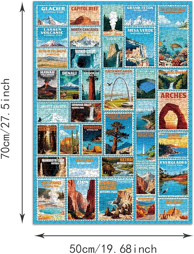 Puzzle for Adults 1000 Pieces, National Country Park Puzzle, Challening Impossible Difficult Hard Fun 1000 Pieces Jigsaw Puzzles for Adults