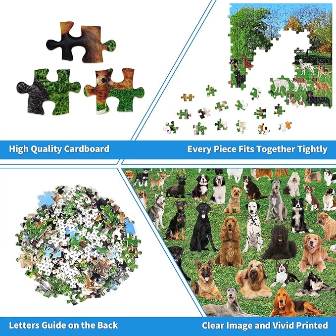 1000 Piece Puzzle For Adults 101 Lawn Puppies Puzzles For Adults 1000 Pieces Dogs Park Jigsaw Puzzles 1000 Pieces For Adults 101 Puppy Group Photo Puzzle 1000 Pieces, 1000 Piece Puzzle Dog 1000 Puzzle