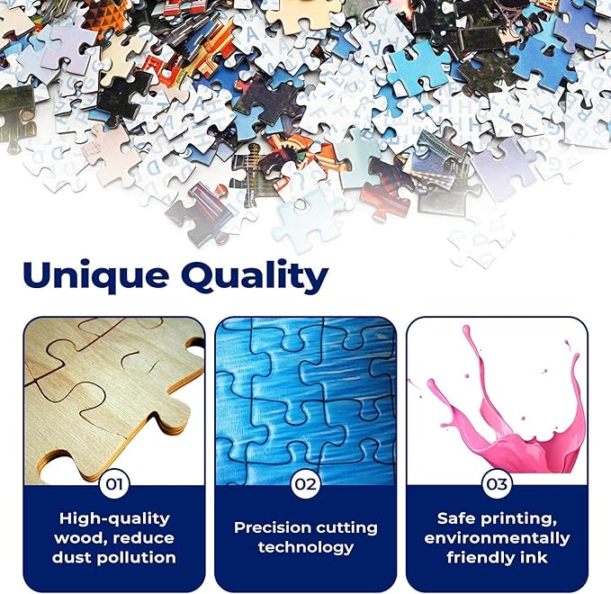 Puzzles for Adults 1000 Piece Puzzle 1000 Piece-Wooden Puzzles-Puzzle Hands-on Game-Family Decoration