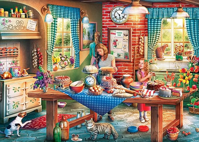 MasterPieces 550 Piece Jigsaw Puzzle for Adults, Family, Or Youth - Baking Bread - 18"x24"