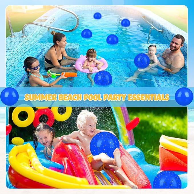 Raiten 12 Pcs Beach Ball Inflatable Beach Balls Large Inflatable Ball Floating Ball for Swimming Pool Party Favors Outdoor Activities Summer Birthday Party Supplies (Blue,12 Inch)