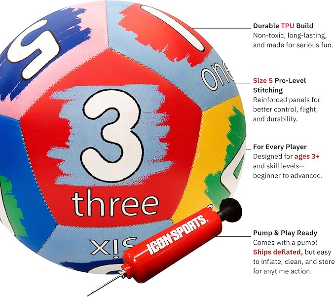 Crayola Official Soccer Ball - Unisex Kids - CRAY201BL Number Size 5
