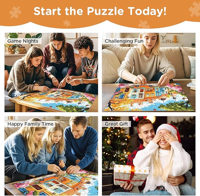 Jigsaw Puzzles 300 Pieces for Kids Adults Seniors, Car Butterfly Puzzles for Adult, Recycled Paper 300 Pieces Puzzle as Home Decor, Sturdy Puzzle Challenging Family Game Great Gift