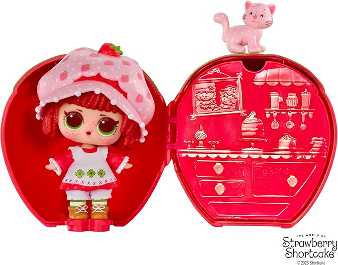 LOL Surprise Loves The World of Strawberry Shortcake Tots with Scented Dolls, Pets, and Transforming Strawberry House Playset – Gift for Kids Ages 4+