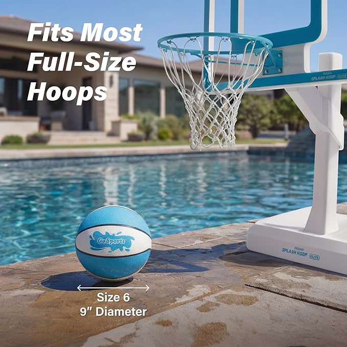 GoSports Water Basketballs 2 Pack - Choose Between Size 3 and Size 6, Great for Swimming Pool Basketball Hoops