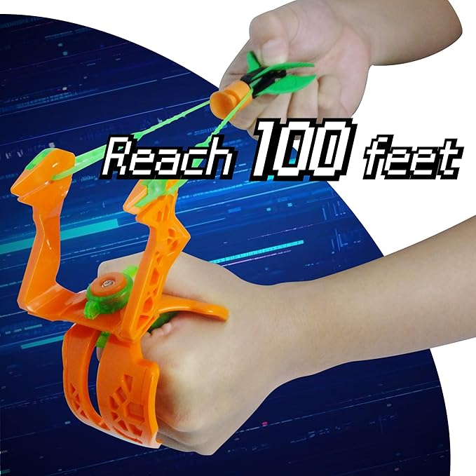 Amazing Toyz Micro Missile Rocket Launcher Toy Slingshot for Kids Adults Soft Rubber Suction Cup Sticky to Target 3 Inches Indoors Battle Sport Game Set