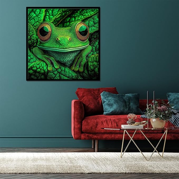 Frog Puzzles for Adults 1000 Pieces, Nature Wild Animal Jigsaw Puzzles, Challenging Forest Puzzle as Wall Decor