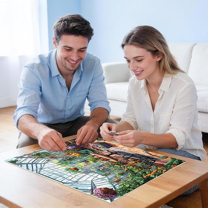 500 Piece Puzzles for Adults,Jigsaw Puzzles 500 Pieces Garden Plants Puzzle for Adults Senior Fruit Puzzle Games Premium Cardboard Home Decors Family Challenge Toys Gift