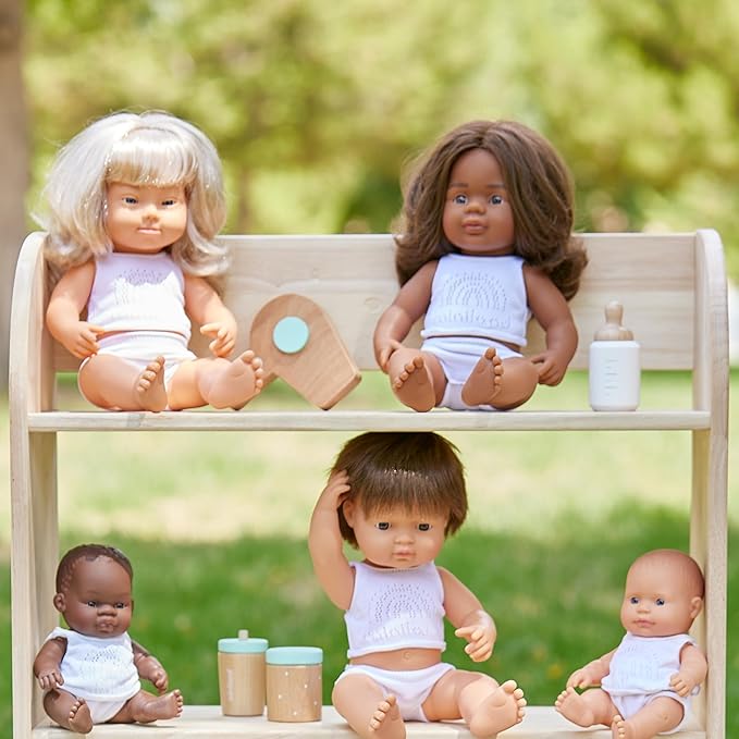 Miniland Doll Wooden Feeding Set - Quality, ECO, Imaginative