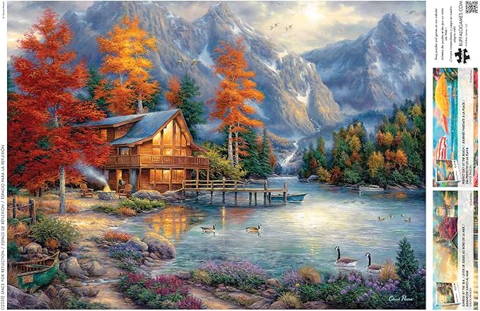 Buffalo Games – Chuck Pinson - Space for Reflection - 1000 Piece Fall Jigsaw Puzzle - Festive Puzzle for Adults – Precision-Cut Pieces, Autumn Artwork and Hours of Relaxing Fun