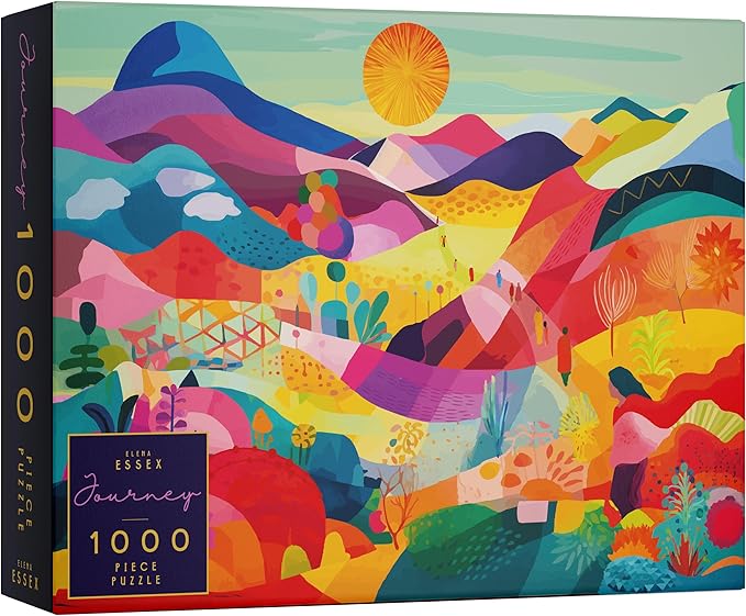Elena Essex Jigsaw Puzzles - Journey | Puzzle 1000 Pieces | Puzzles for Adults 1000 Pieces | Colorful Cool Abstract Art Puzzle | Puzzles Size 28x20 inches
