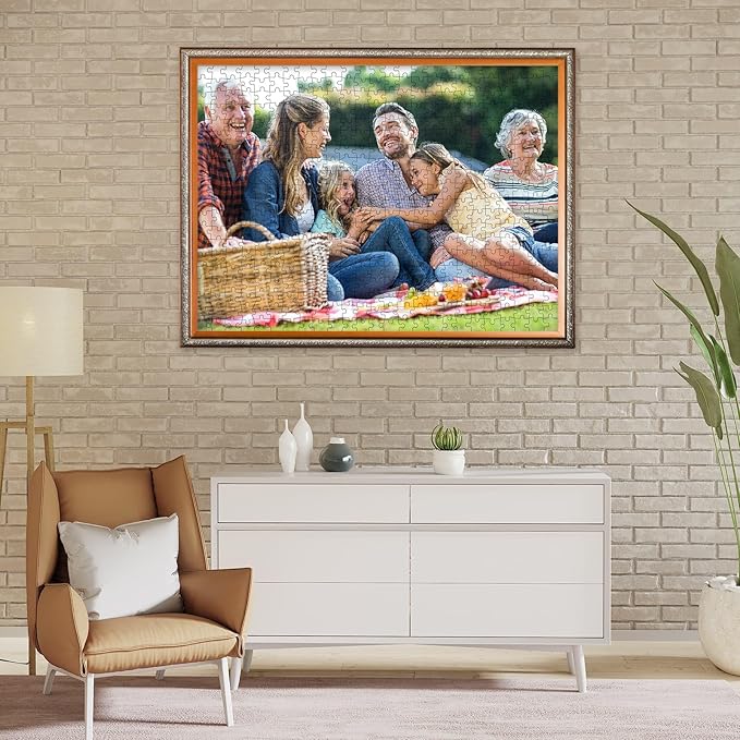 Custom Puzzle from Photos 200/300/500/1000 Pieces Personalized Puzzles for Family, Wedding, Chrisrmas, Gifts