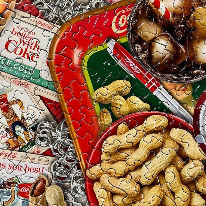 Springbok Coca-Cola Collector's Table 500 Piece Jigsaw Puzzle for Adults - Unique Cut Pieces - Made in USA