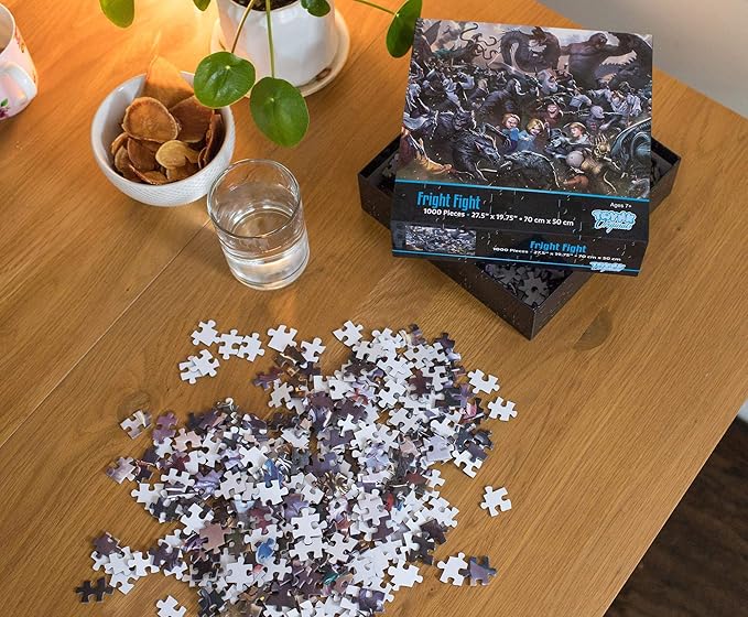 Fright Fight Horror Movie Villain Inspired 1000 Piece Jigsaw Puzzle for Adults | Challenging Interactive Brain Teaser for Family Game Night | 28 x 20 Inches