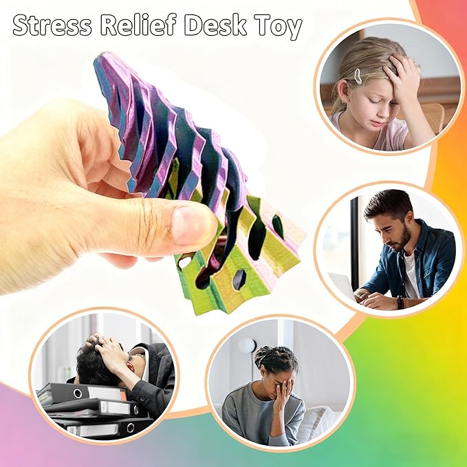 Valentines Day Gifts 4 Packs Impossible Cone,Impossible Cones passthrough Impossible Pyramid for Relaxing,Spiral Fidget Toy passthrough Impossible Cone,Birthday for Adults & Kids