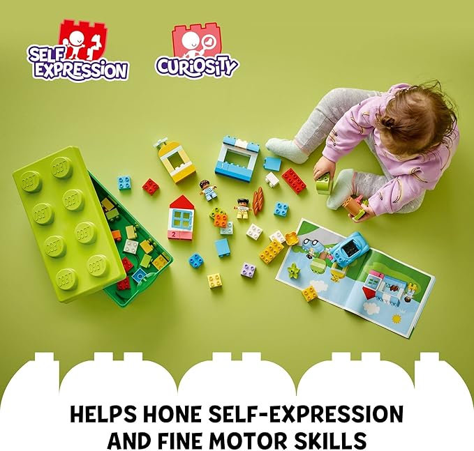 LEGO DUPLO Classic Brick Box Building Blocks - Learning & Educational Toys for Toddlers, Preschool, Ages 1.5+ Years - Develop Fine Motor Skills - Gift for Birthdays - 10913