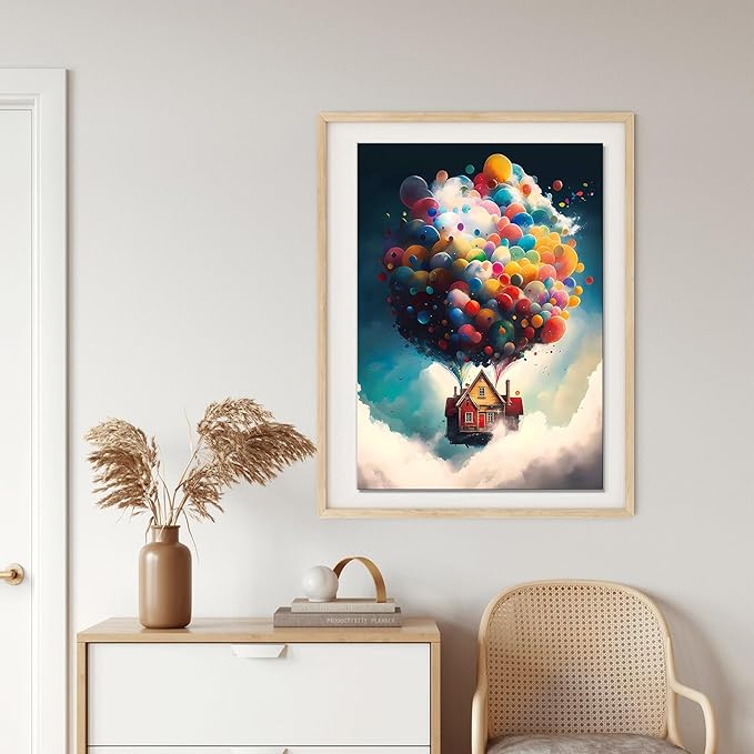 500 Piece Balloons Jigsaw Puzzle for Adults, Thick Pieces with Stunning Imagery, Full Color Bonus Poster, Perfect for Family Fun and Gift Giving!
