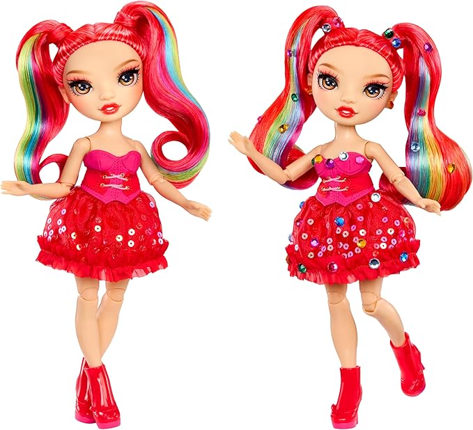 Rainbow High Be Dazzling Fashion Dolls- Vivienne Rouge (Red) with Bedazzler Tool and Sparkle Gems
