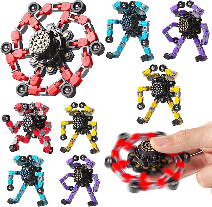 Easter Basket Stuffers Travel Toys for 8 9 10 Year Old Boys Transformable Fidget Spinners Toys for Kids and Adults Birthday Gifts for Teens