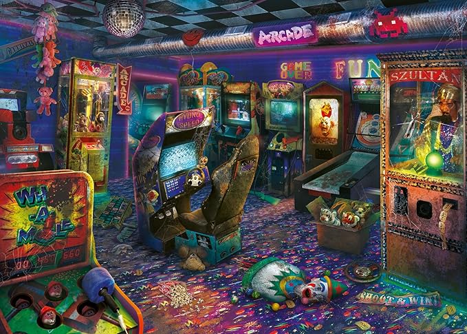 Ravensburger Abandoned Series: Forgotten Arcade 1000 Piece Jigsaw Puzzle for Adults - 12000417 - Handcrafted Tooling, Made in Germany, Every Piece Fits Together Perfectly