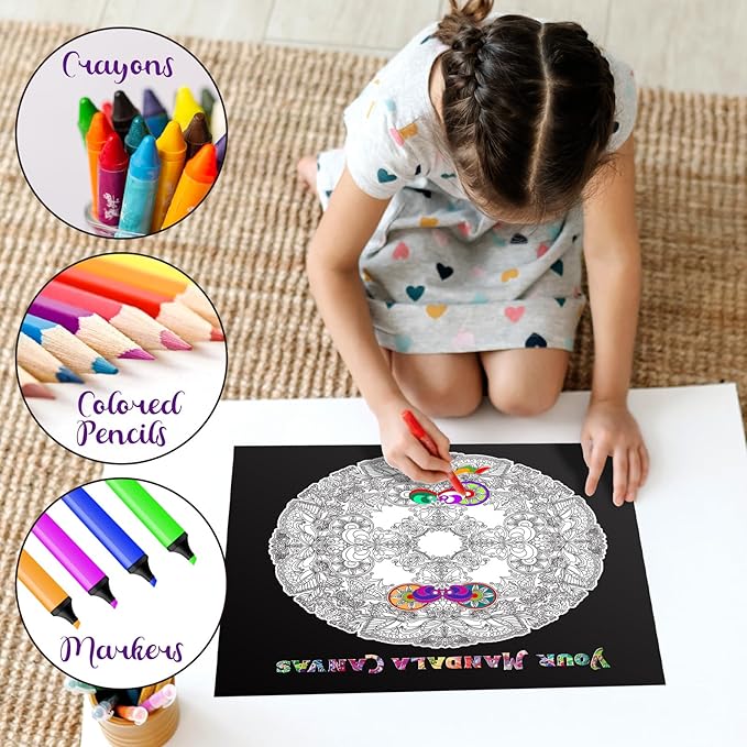 Antelope - 1000 Piece Mandala Puzzle for Adults, Gem Mandala Jigsaw Puzzles 1000 Pieces,1000 Piece Round Puzzles, Butterfly Puzzles, High Resolution, Matte Finish, Smooth Edging, No Dust