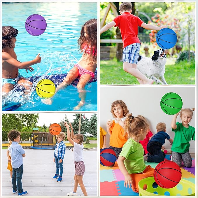 Wettarn 12 PCS Mini Basketball Size 3 Colorful 7 Inch Rubber Basketball Bulk with Pump for Mini Hoop Swimming Pool Indoor Outdoor Practice Game Holiday Party Kid Adult Back to School
