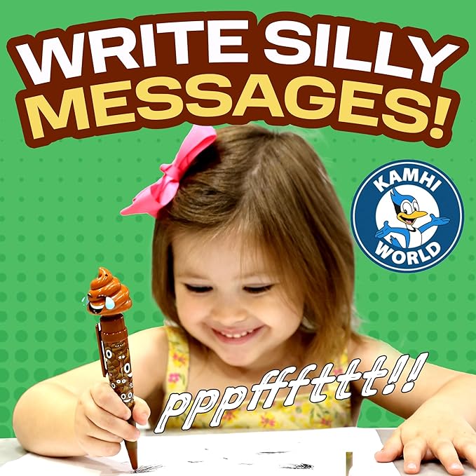 Farting Poop Pen with 7 Funny Fart Sounds - Easter Basket Stuffers for Teens & Kids, Silly Novelty Gag Gift for Boys & Girls, Easter Toys Essentials, Great for Birthdays, Funny Gift (Santa)