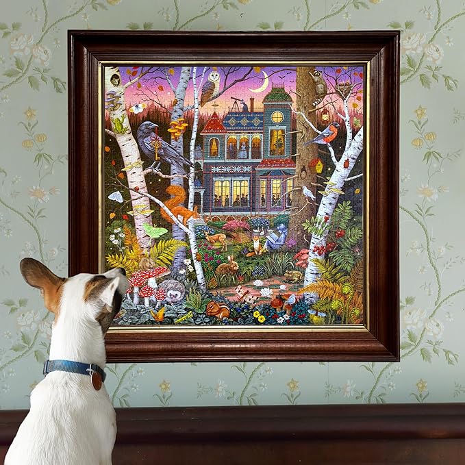 eeBoo 1000 Piece Puzzle - Alchemist's Forest Jigsaw Puzzle for Adults, Square 23" x 23" Made with Recycled Board & Vegetable-Based Ink