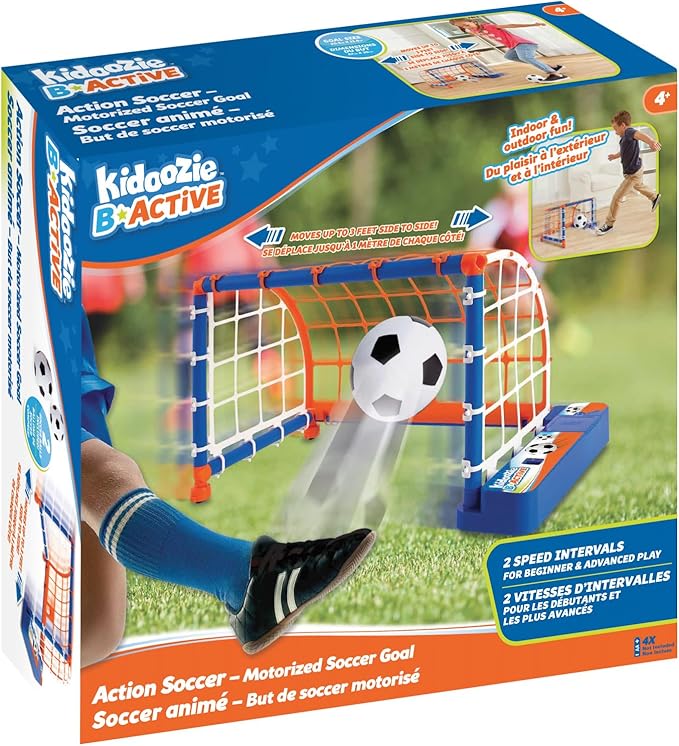 Game Zone Action Soccer, Motorized Soccer Sport Activity for Indoor or Outdoor Play; Children Ages 4 and Older