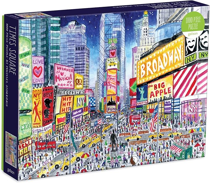 Galison Michael Storrings Times Square 1000 Piece Puzzle Bookstore