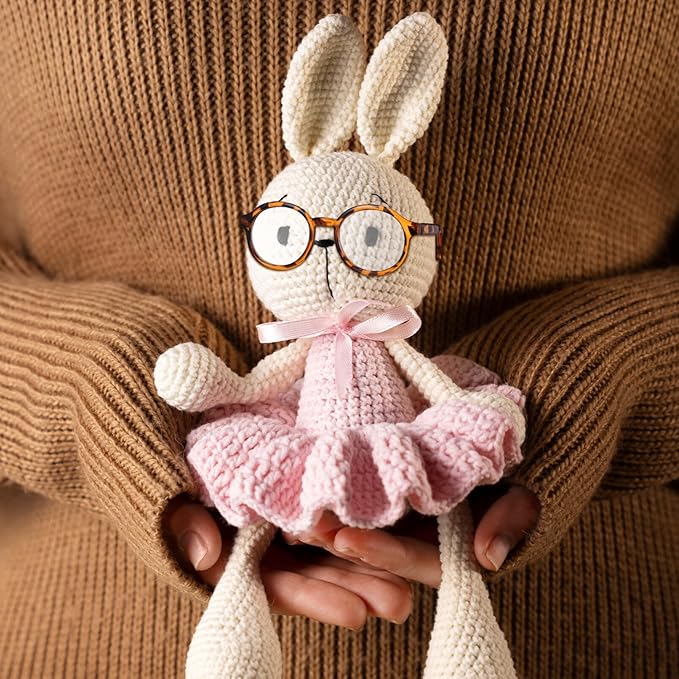 TOYANDONA Doll Glasses for 18 inch Doll Accessories, 6 Colors Round Mini Eyeglasses Dress Up Glasses with Clear Lens for Crafts Pets Creating Different Character Looks