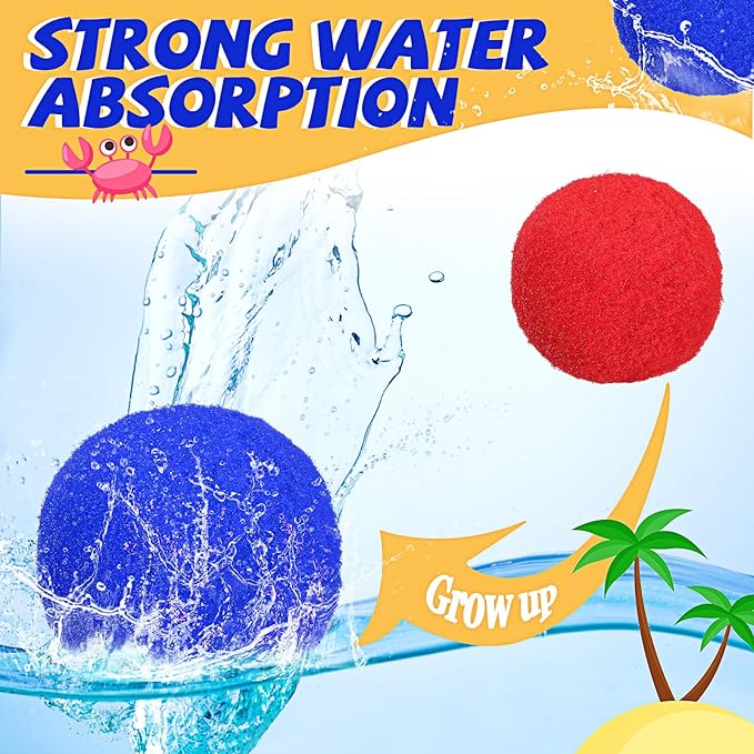 Reusable Water Balls, Reusable Water Balloons for Outdoor Games, Balls for Adults Summer Beach Ball for Pool and Backyard Fun