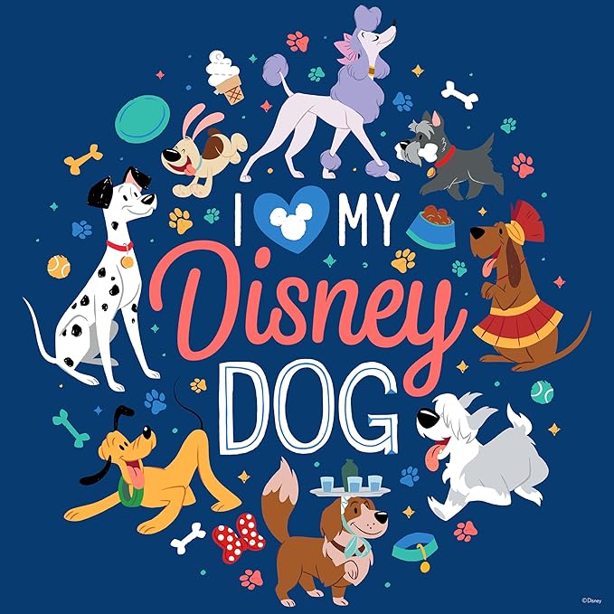 Ceaco - Disney Cats and Dogs - I Love My Disney Dog - 200 Piece Puzzle for Families - Challenging and Perfect for Game Nights - Finished Puzzle Size 15 x 15