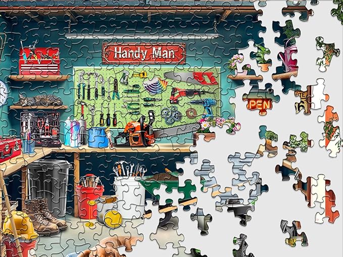 Springbok Shed-Quarters 1000 Piece Jigsaw Puzzle for Adults - Garden Shed - Unique Cut Pieces - Made in USA