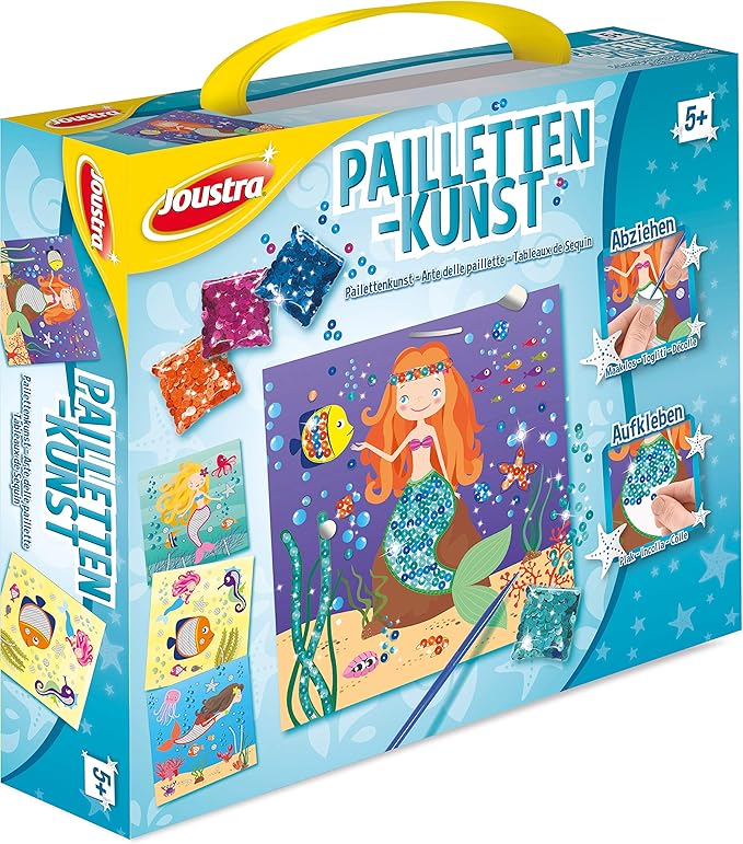 Joustra J41802 Creative and Craft Kit-Sequins Art, Colourful