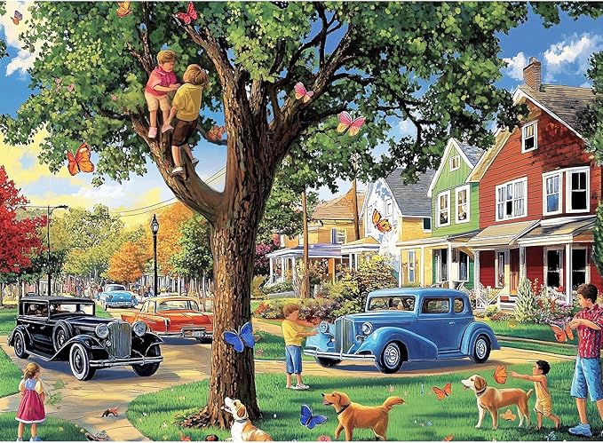 500 Piece Puzzle for Adults, Dog Jigsaw Puzzle, Spring Park Jigsaw Puzzles 500 Pieces Birthday Party for Family Adults, Funny Puzzle, Fun and Challenging Family Games 20.5×15 in