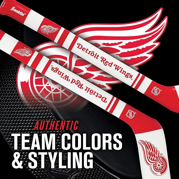 Franklin Sports NHL Team Mini Soft Hockey Stick Set - NHL Team Soft Foam Mini Hockey Stick and Ball - Great Toy for Kids