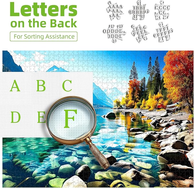 Blueforest 300 Piece Jigsaw Puzzle for Adults - Vibrant Mountain Landscape, Fun & Relaxing Puzzles for Stress Relief, 17x11 Inch