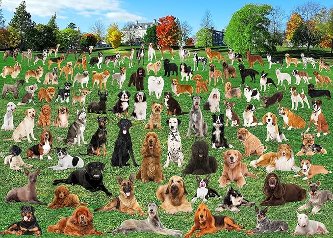 1000 Piece Puzzle For Adults 101 Lawn Puppies Puzzles For Adults 1000 Pieces Dogs Park Jigsaw Puzzles 1000 Pieces For Adults 101 Puppy Group Photo Puzzle 1000 Pieces, 1000 Piece Puzzle Dog 1000 Puzzle