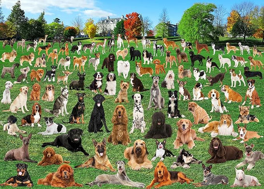 1000 Piece Puzzle For Adults 101 Lawn Puppies Puzzles For Adults 1000 Pieces Dogs Park Jigsaw Puzzles 1000 Pieces For Adults 101 Puppy Group Photo Puzzle 1000 Pieces, 1000 Piece Puzzle Dog 1000 Puzzle