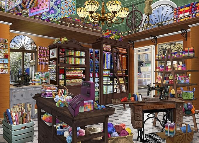 Ceaco - EZ 2 Hold - Bigelow - Spools N Bolts - 500 Piece Puzzle for Adults - Challenging and Perfect for Game Nights - Finished Puzzle Size 21.25 x 15