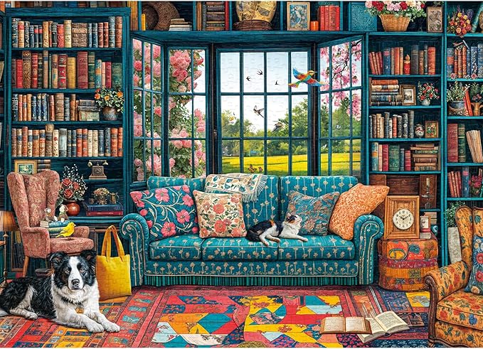Jigsaw Puzzles for Adults 1000 Pieces, Interlock Perfectly No Dust, Impossible Difficult Hard Fun 1000 Piece Jigsaw Puzzles for Adults-1:1 Poster-Cozy Study