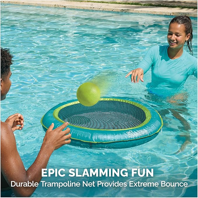 SwimWays Aqua Slam, Outdoor Trampoline Game, Pool Slamming Game, Outdoor Toys for Kids and Adults Aged 5 & Up