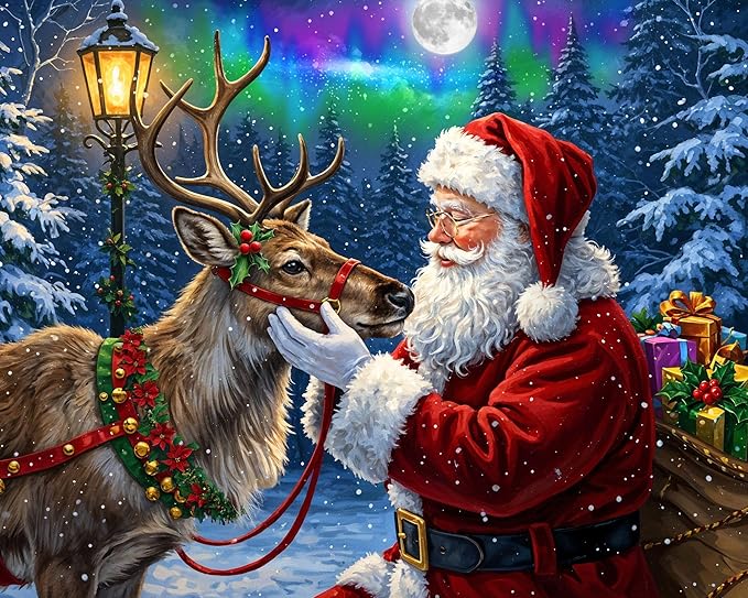 Springbok Santa's Favorite Reindeer 500 Piece Jigsaw Puzzle for Adults and Family - Christmas and Holiday Puzzle - Unique Cut Pieces - Made in USA