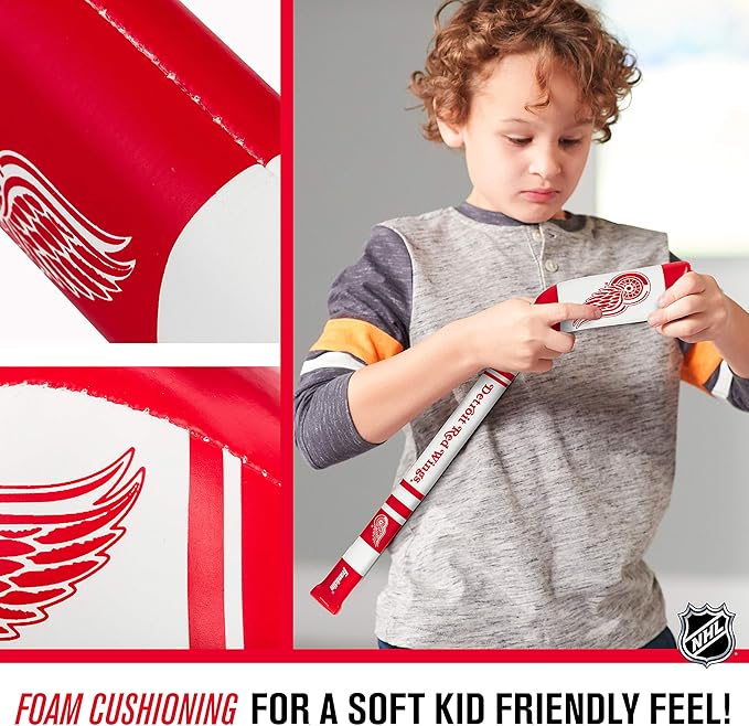 Franklin Sports NHL Team Mini Soft Hockey Stick Set - NHL Team Soft Foam Mini Hockey Stick and Ball - Great Toy for Kids